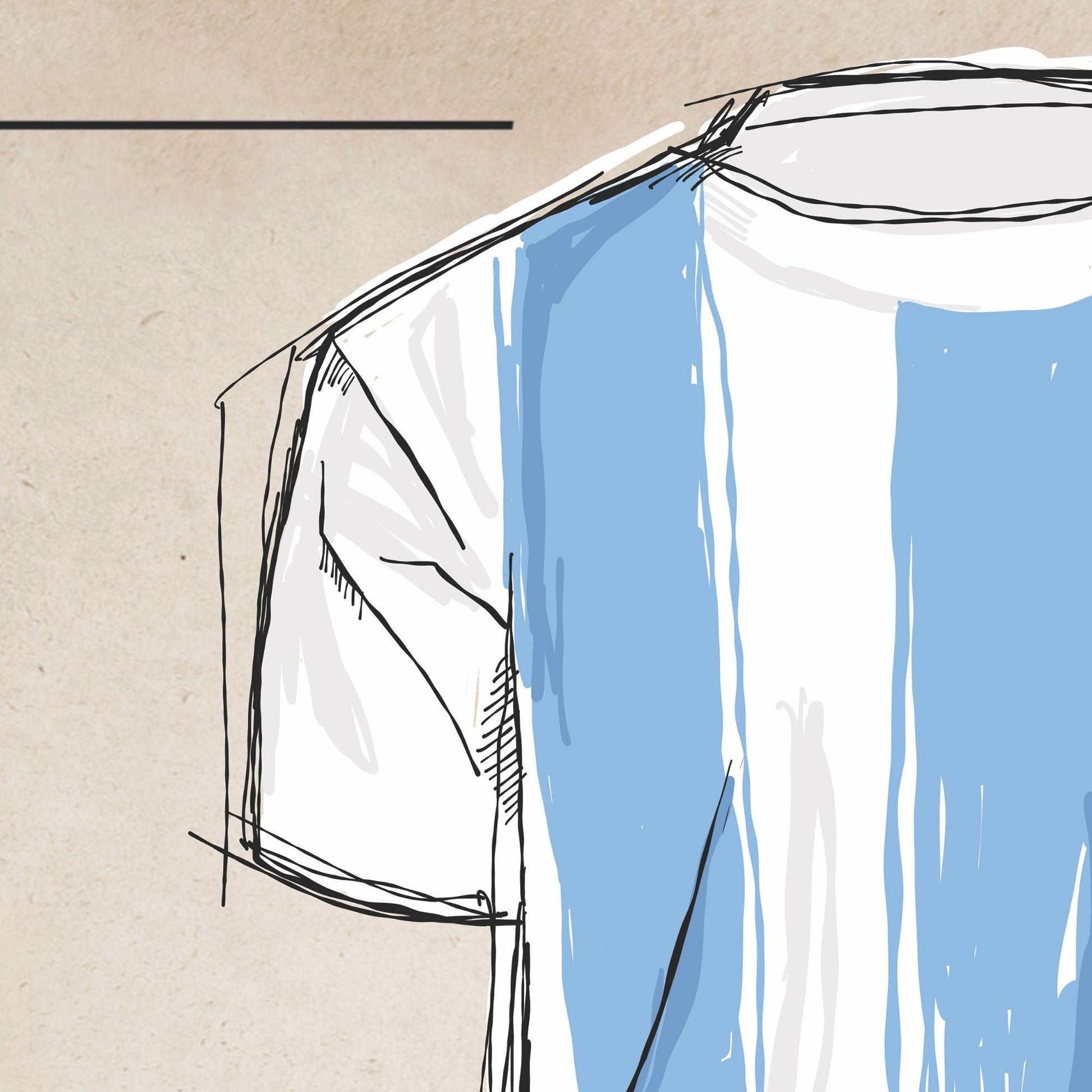 Argentinian soccer jersey - Hans Breuker