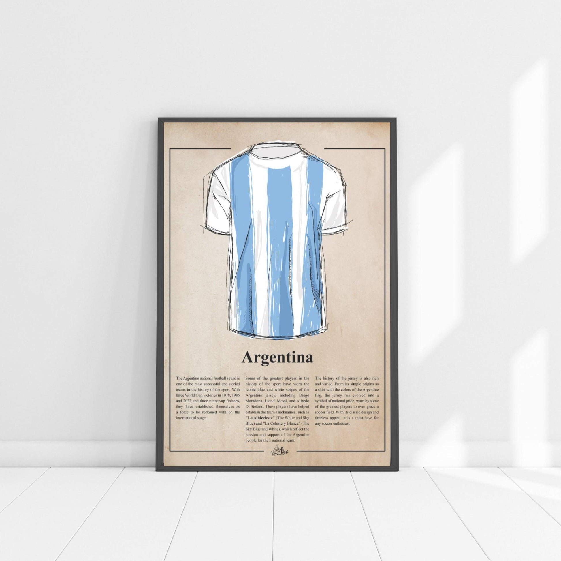 Argentinian soccer jersey - Hans Breuker