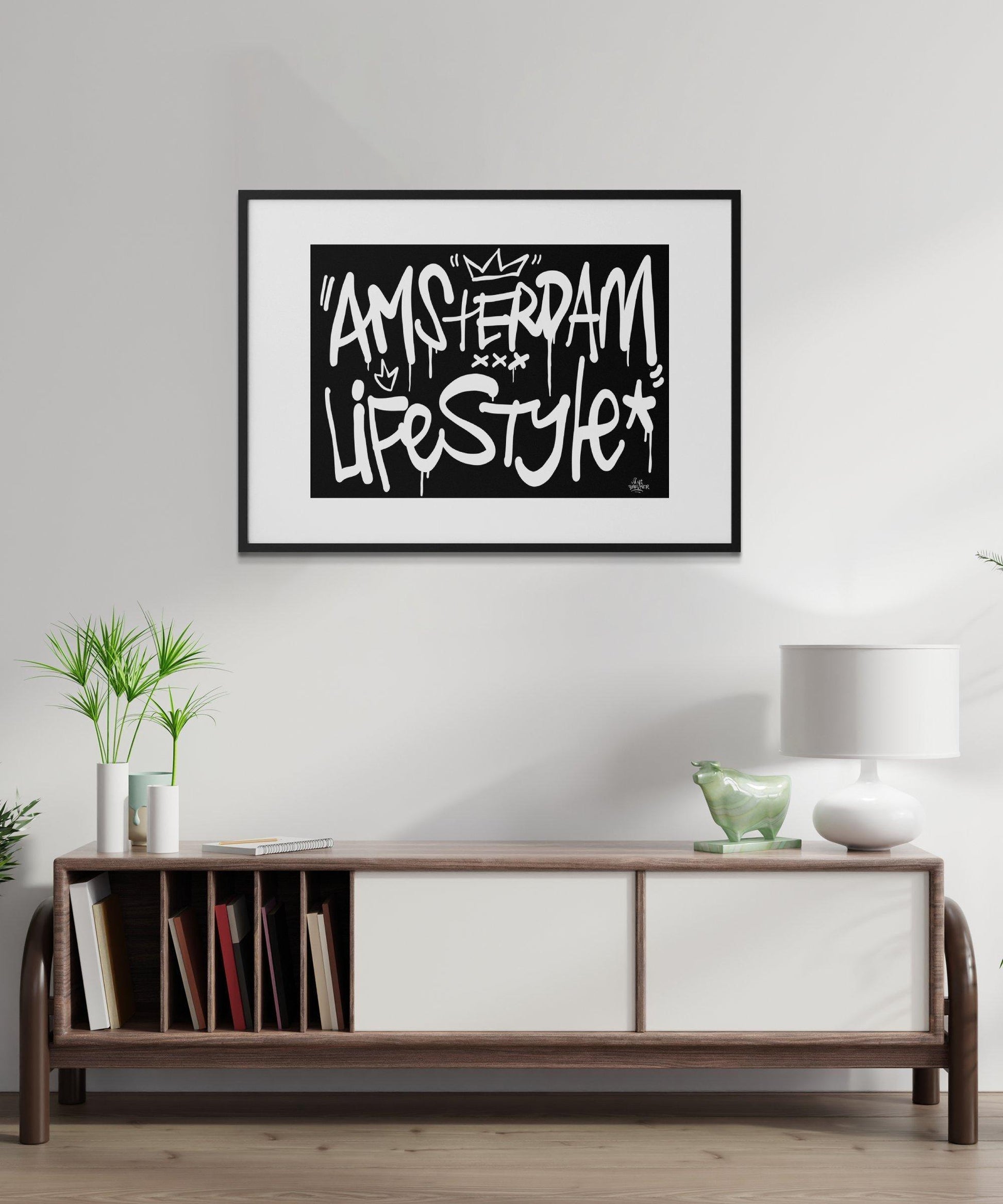 Amsterdam lifestyle streetart letters - Hans Breuker