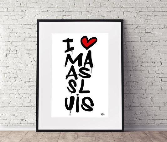 Poster Maassluis - Hans Breuker
