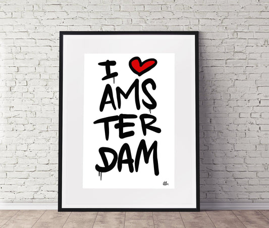 Poster Amsterdam - Hans Breuker