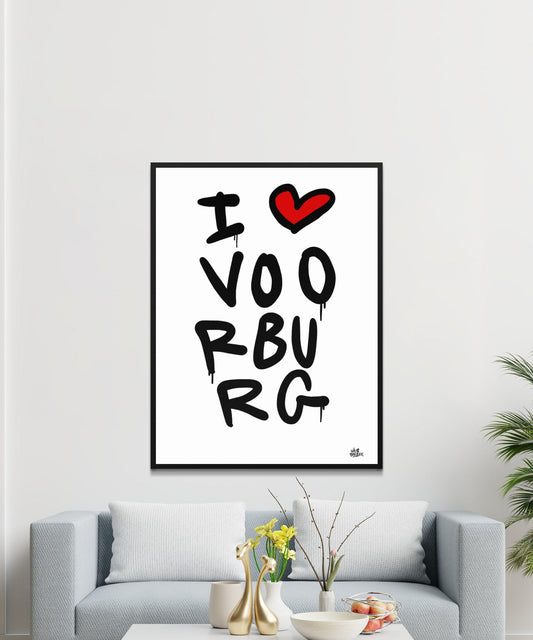 Poster Voorburg - Hans Breuker