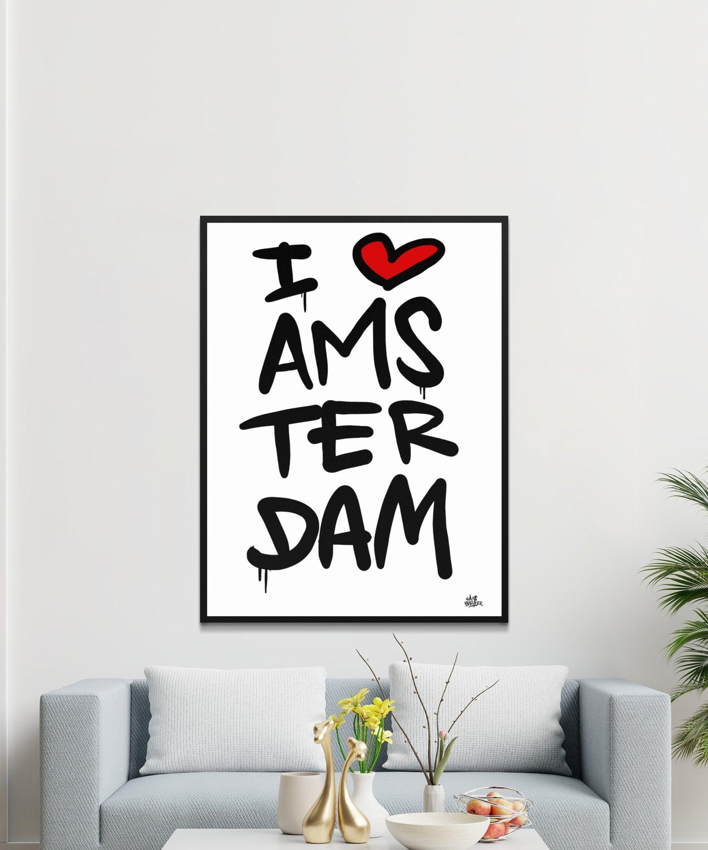 Poster Amsterdam - Hans Breuker