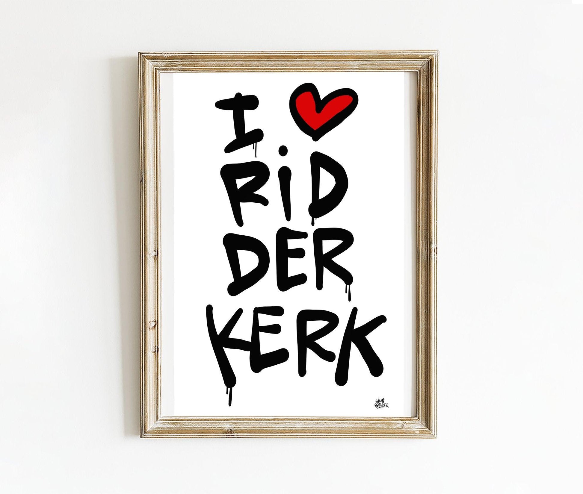 Poster Ridderkerk - Hans Breuker