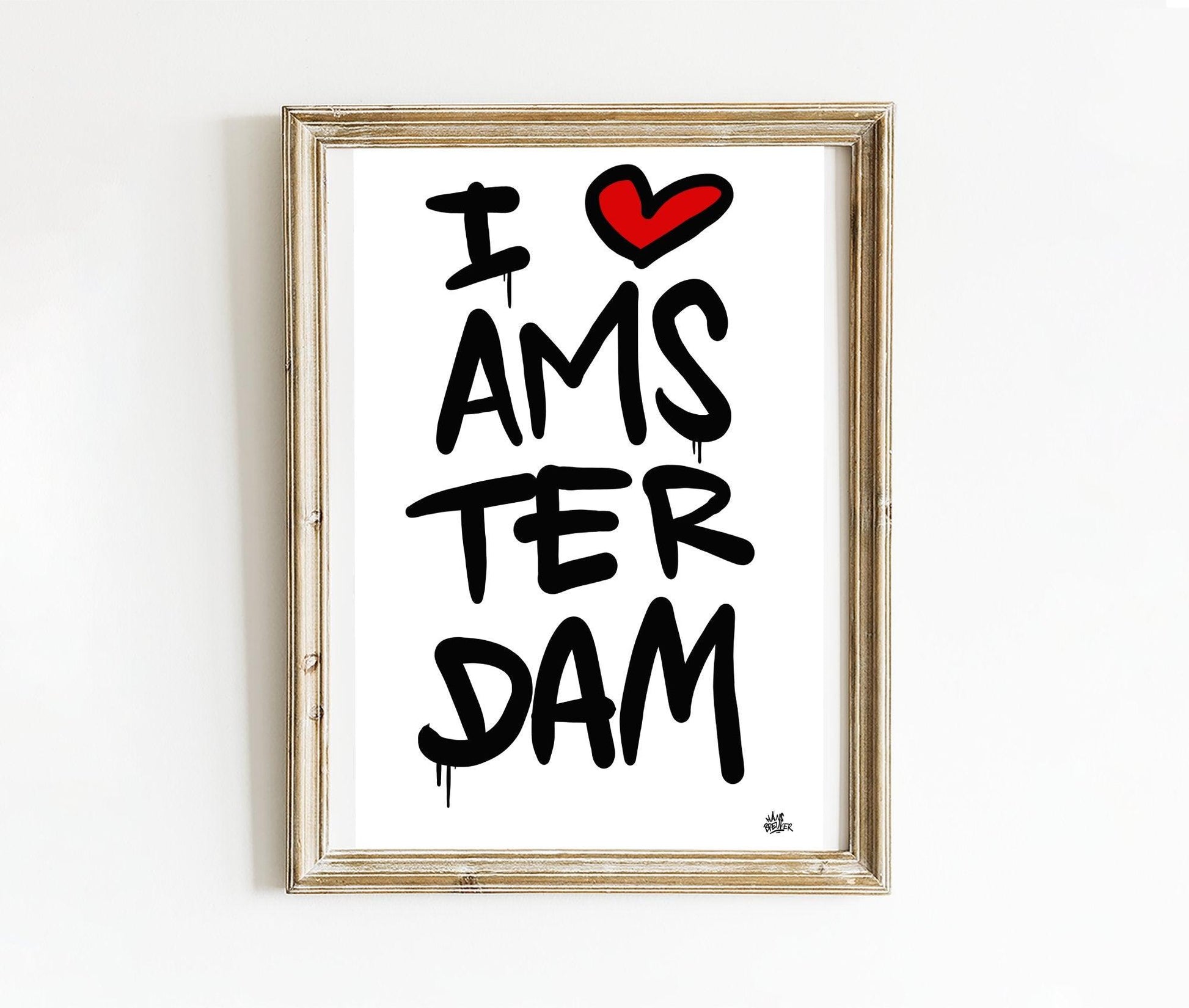 Poster Amsterdam - Hans Breuker