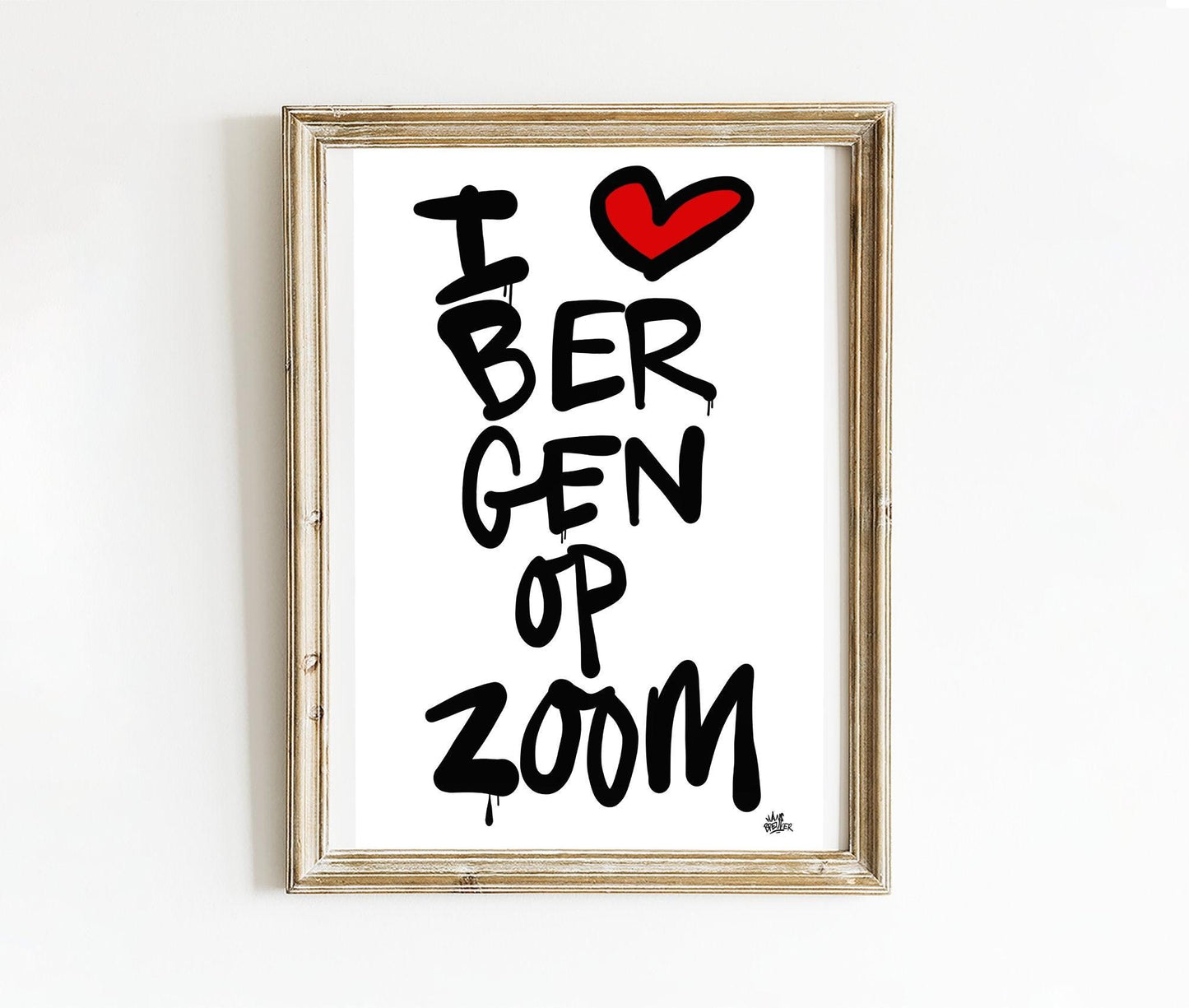 Poster Bergen op Zoom - Hans Breuker