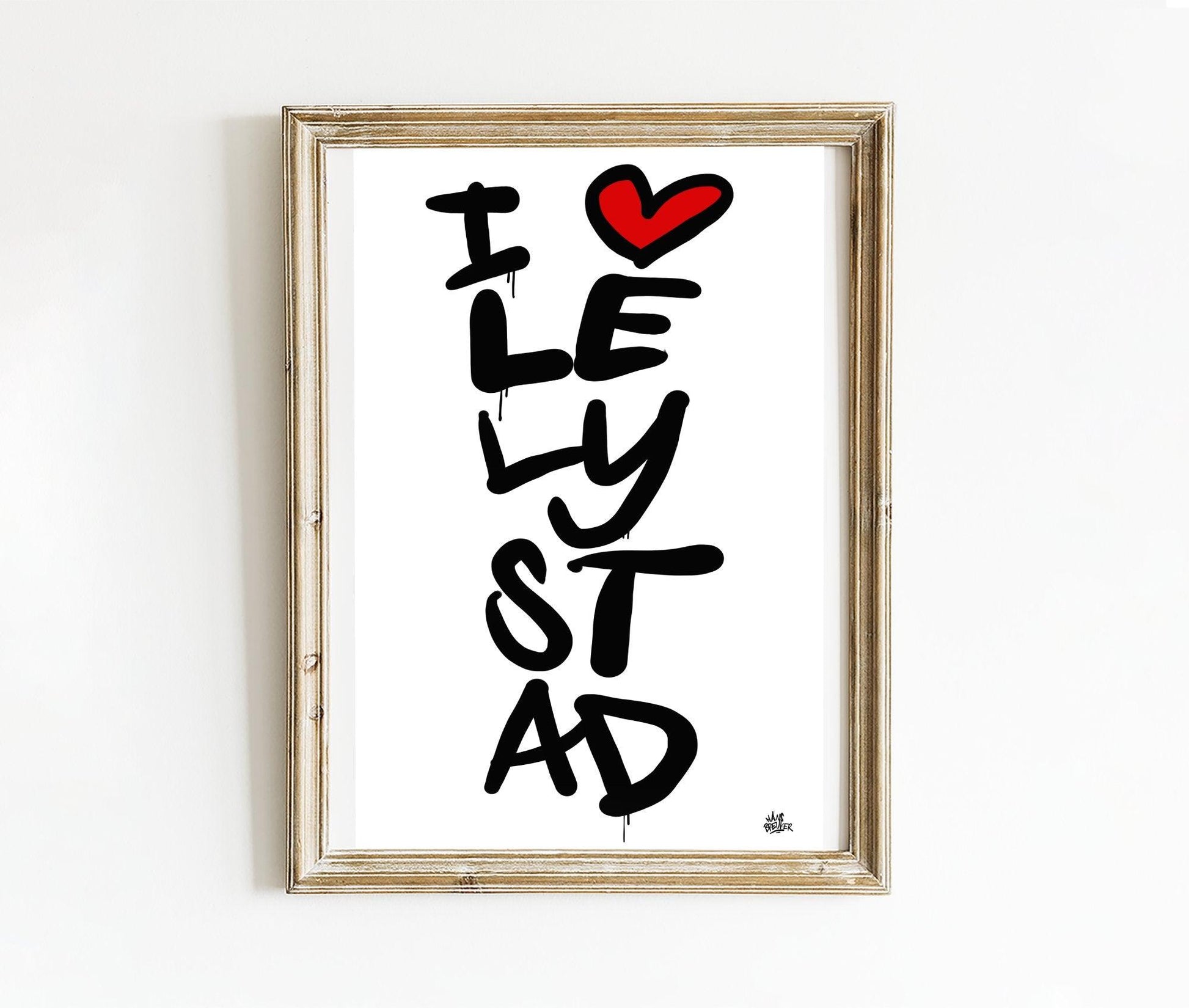 Poster Lelystad - Hans Breuker
