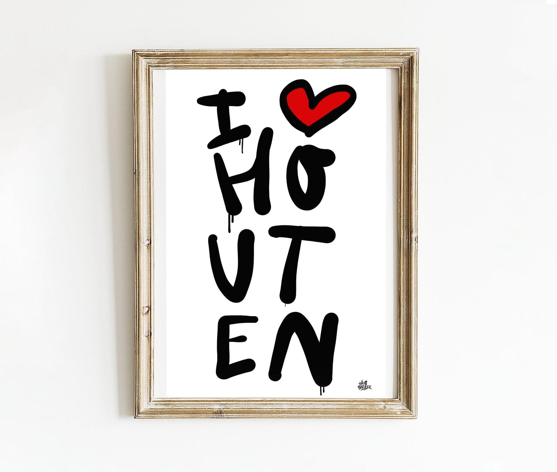 Poster Houten - Hans Breuker