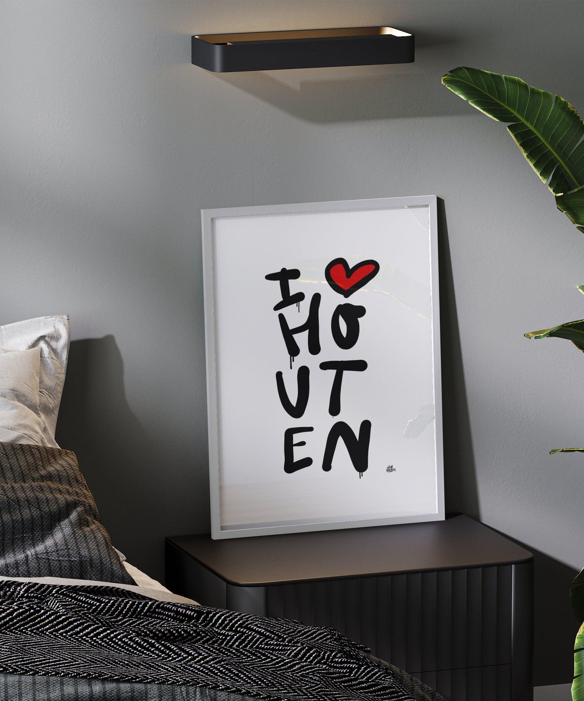 Poster Houten - Hans Breuker