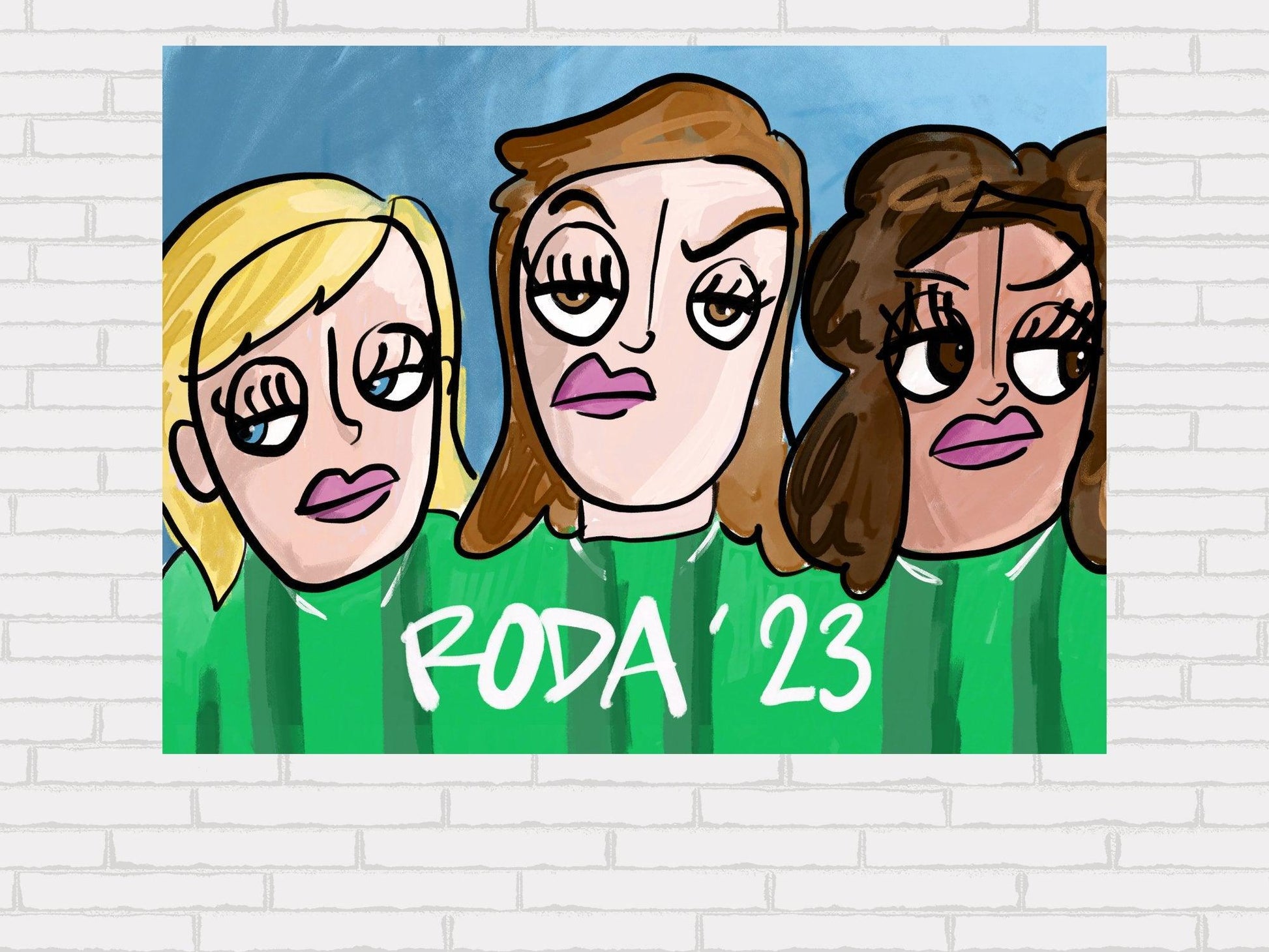 RODA '23 vrouwen poster - Hans Breuker