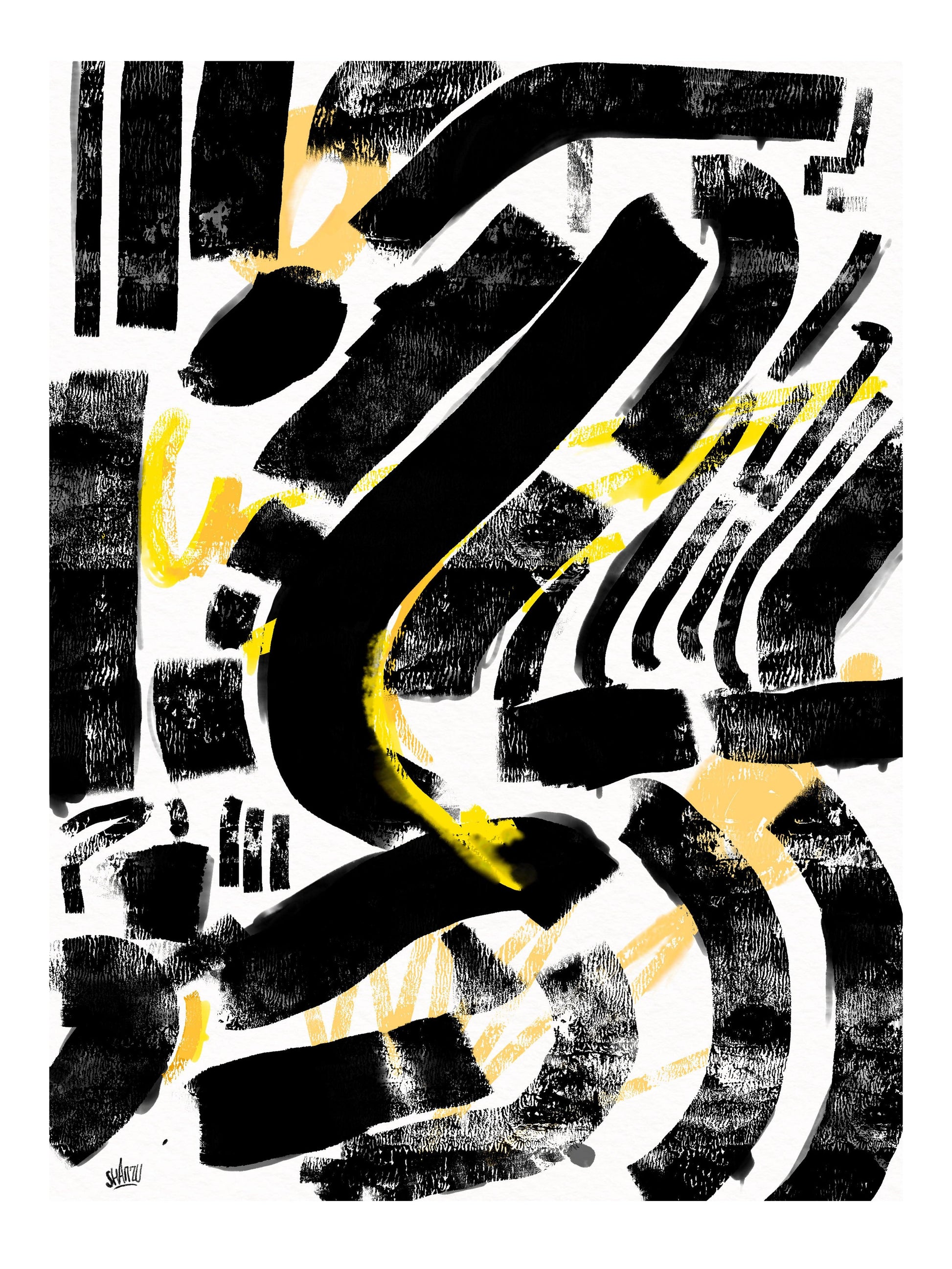 Black and yellow - Hans Breuker