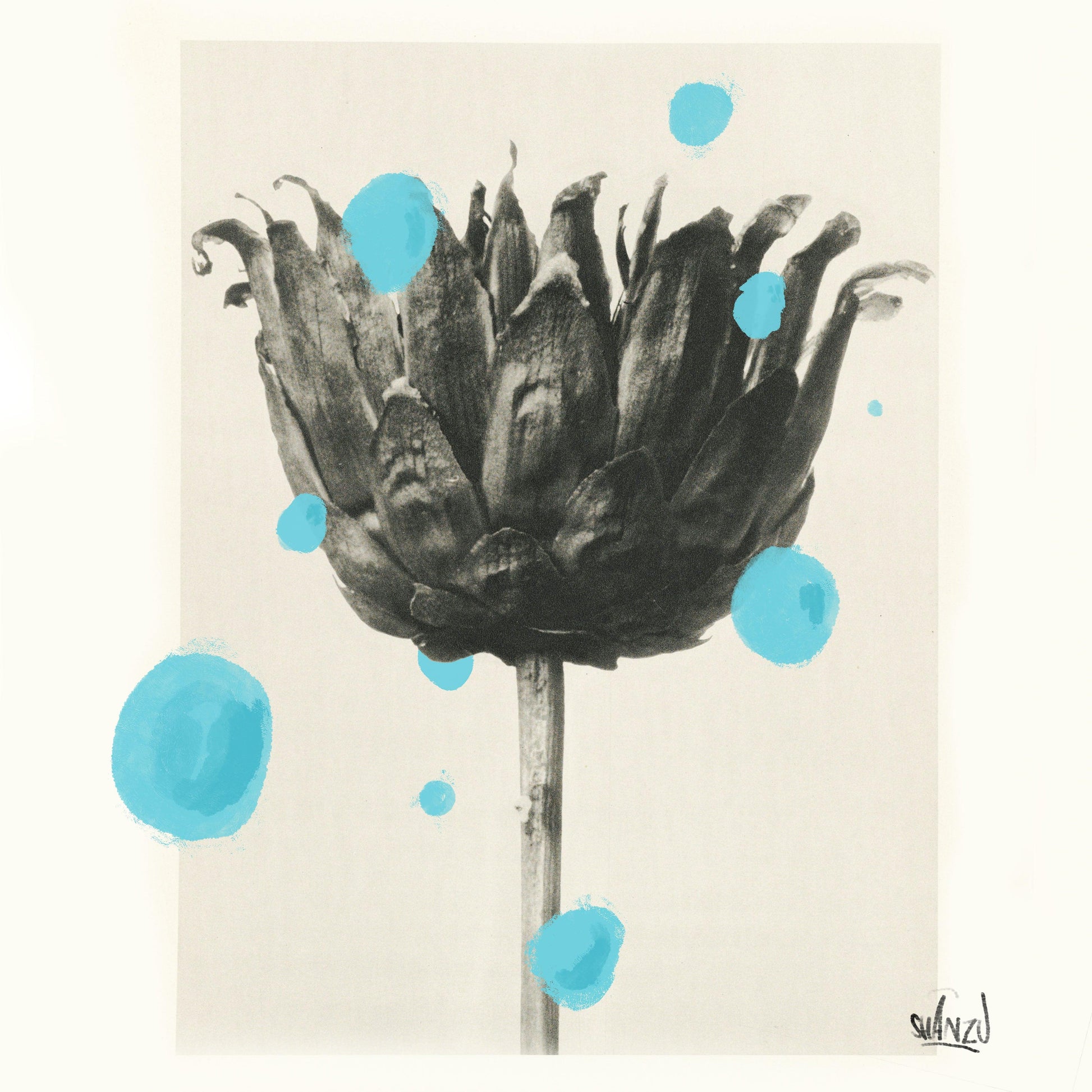 Blue drops - Hans Breuker