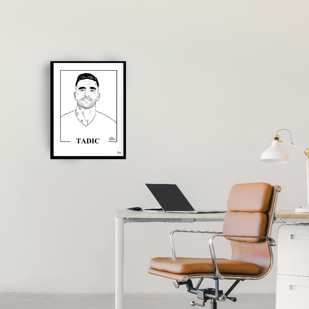 Dusan Tadic gelimiteerd portret - Hans Breuker