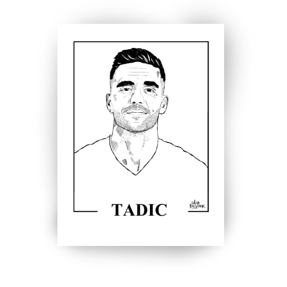 Dusan Tadic gelimiteerd portret - Hans Breuker