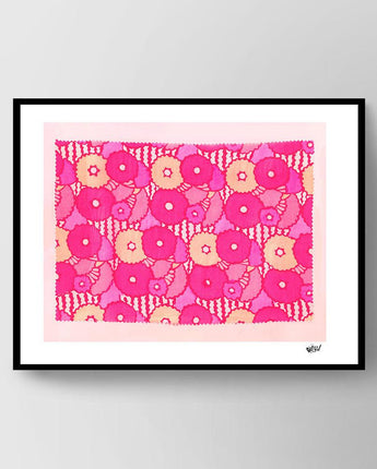 Flower power pink - Hans Breuker