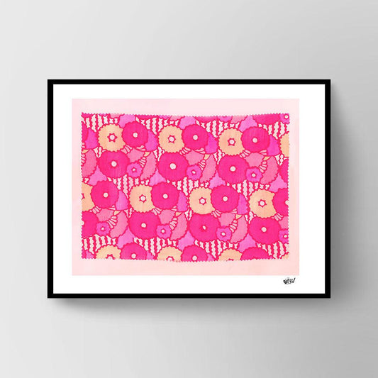Flower power pink - Hans Breuker