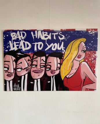 Bad habits sale 120 x 90 cm - Hans Breuker