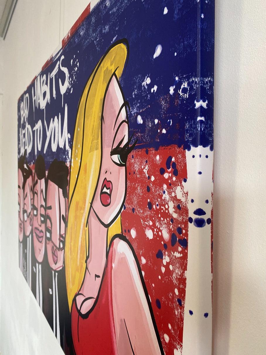 Bad habits sale 120 x 90 cm - Hans Breuker