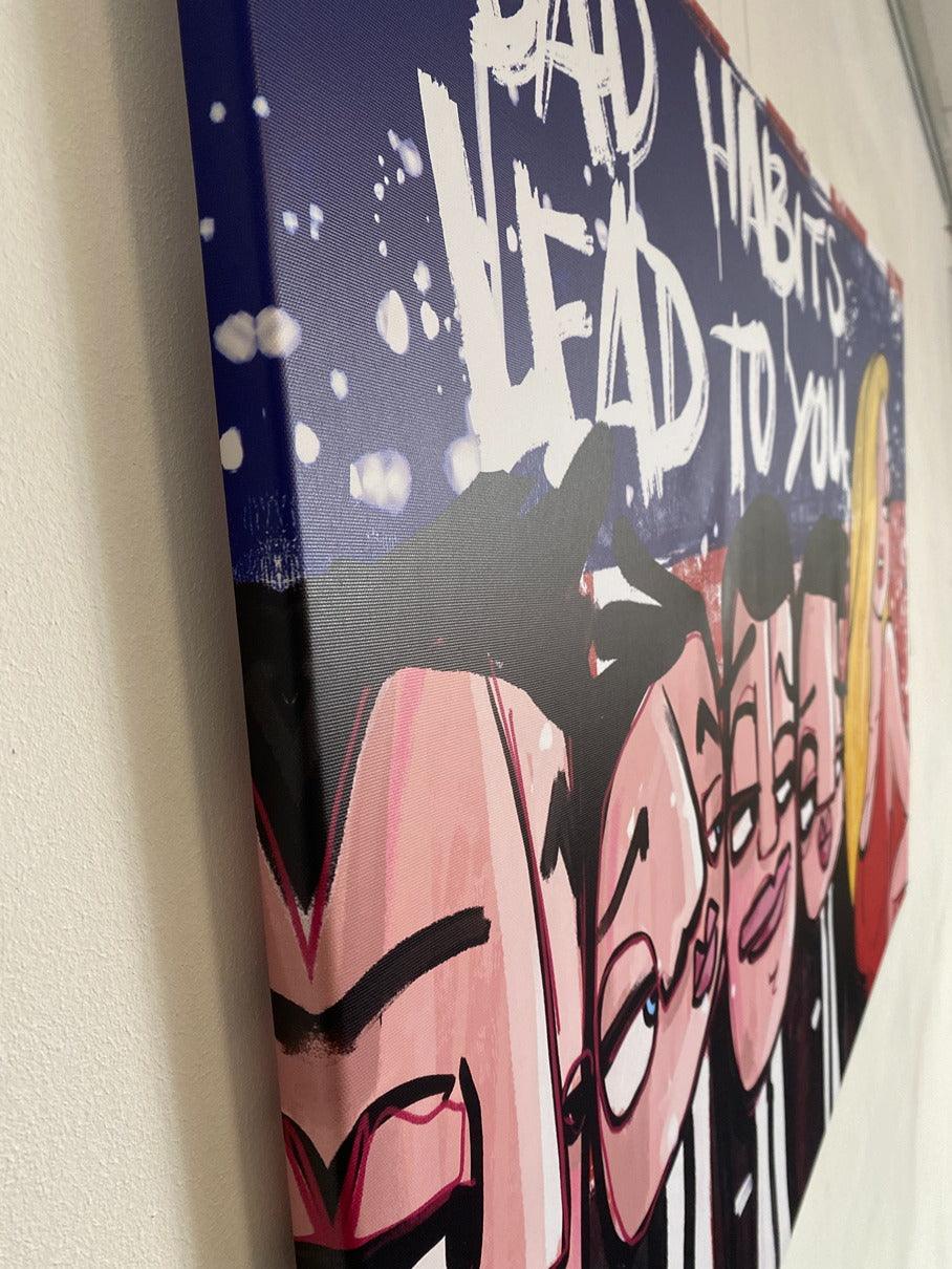 Bad habits sale 120 x 90 cm - Hans Breuker