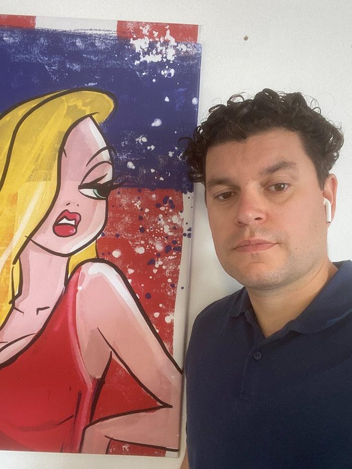Bad habits sale 120 x 90 cm - Hans Breuker