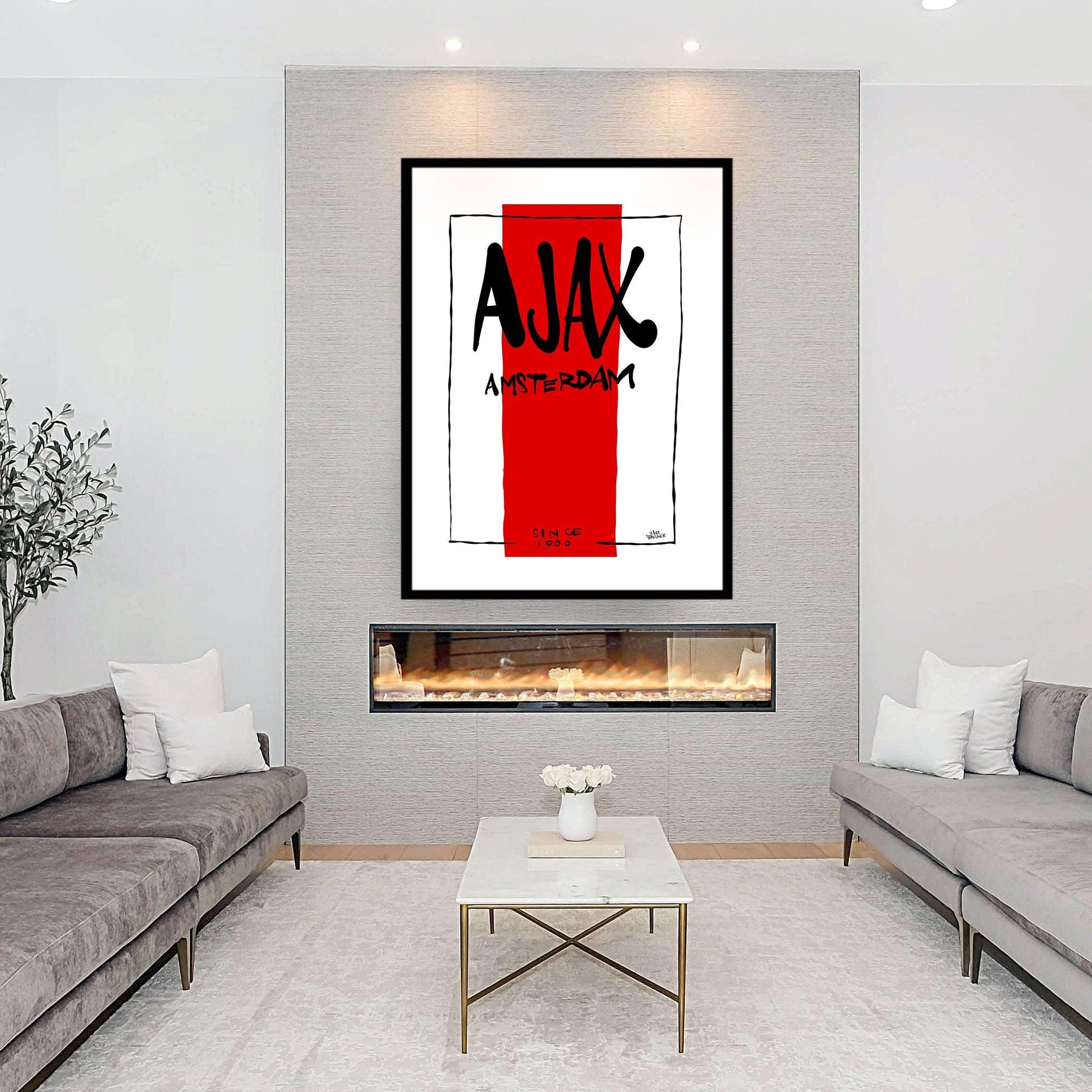 Sierlijke Ajax poster cadeau - Hans Breuker