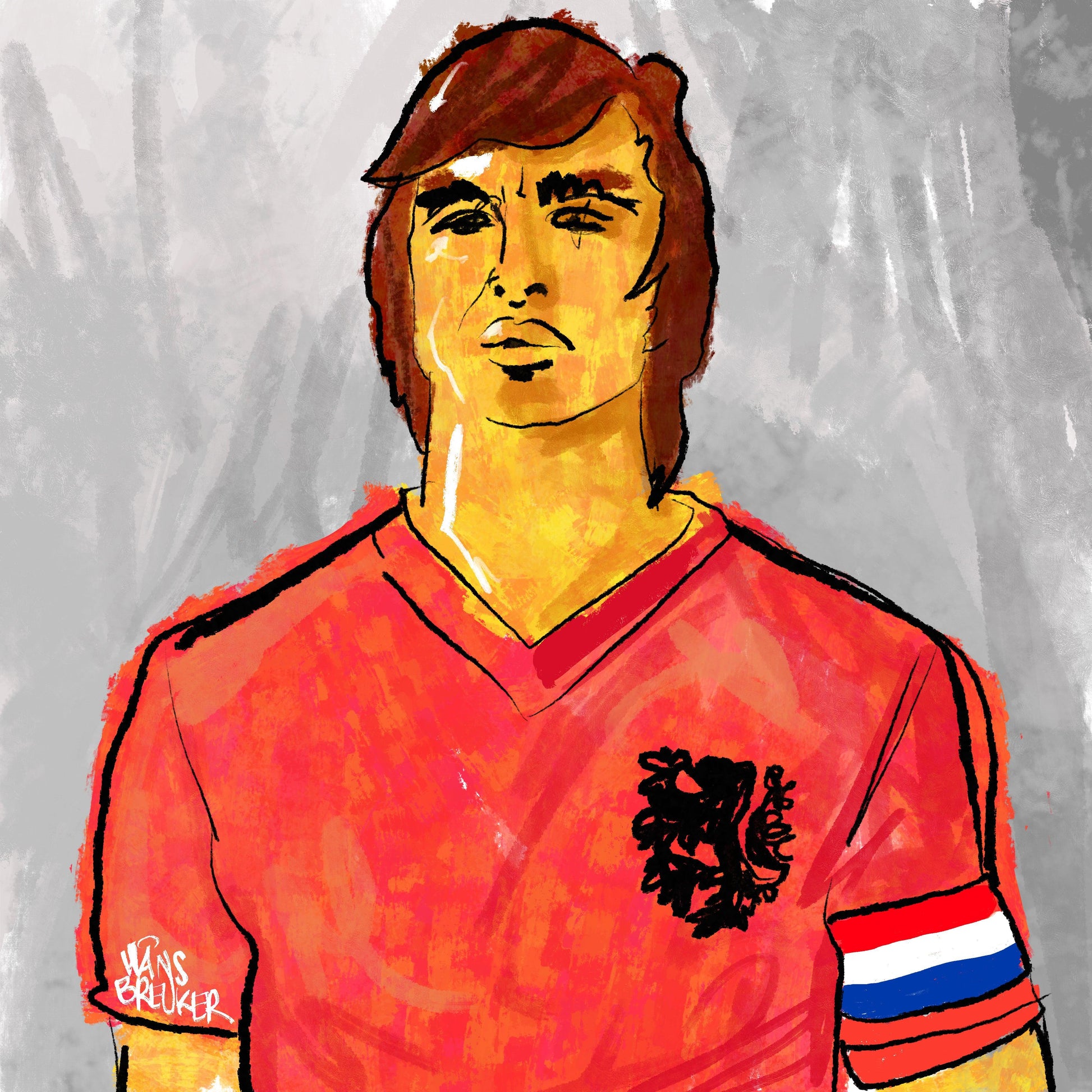 Johan Cruijff in het Nederlands elftal - Hans Breuker