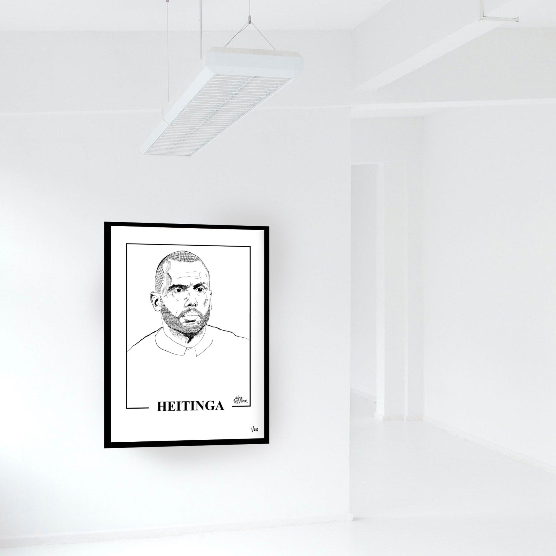 Johnny Heitinga gelimiteerd portret - Hans Breuker