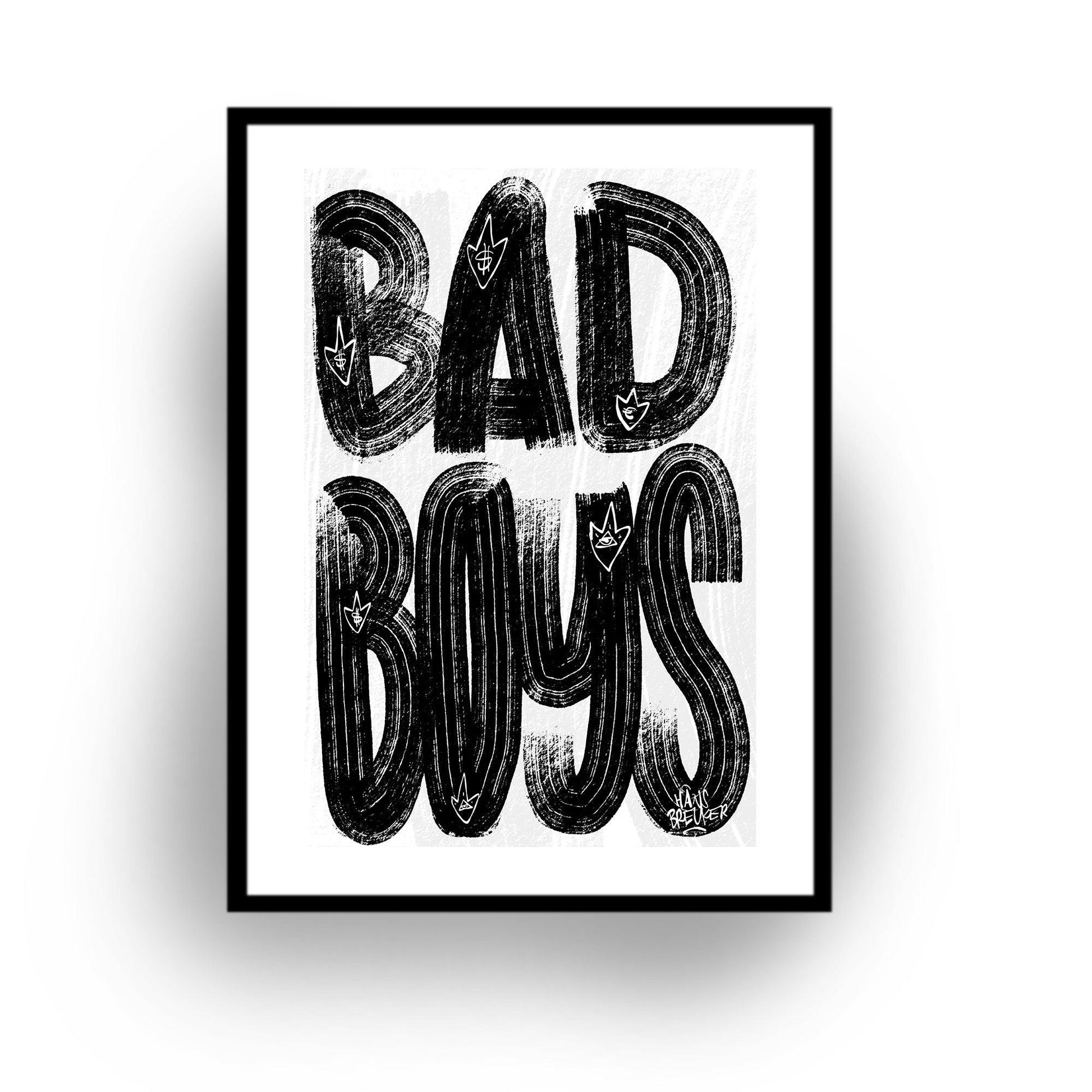 Letters Bad Boys - Hans Breuker