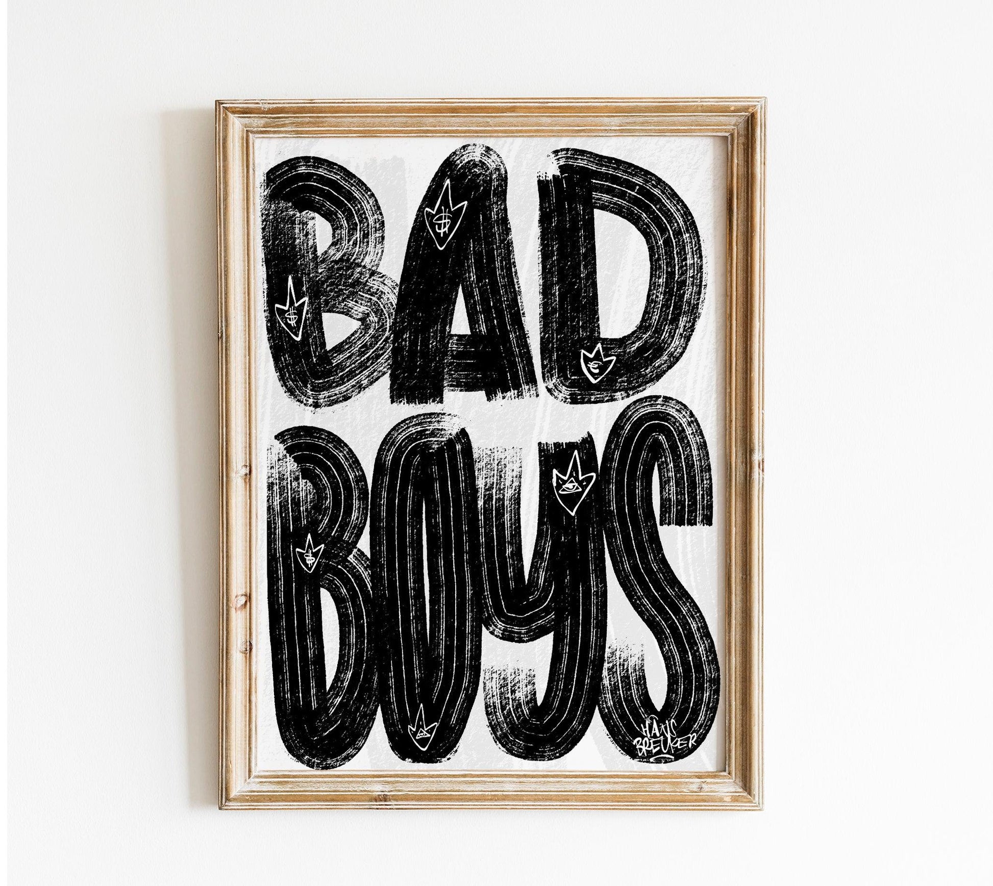 Letters Bad Boys - Hans Breuker