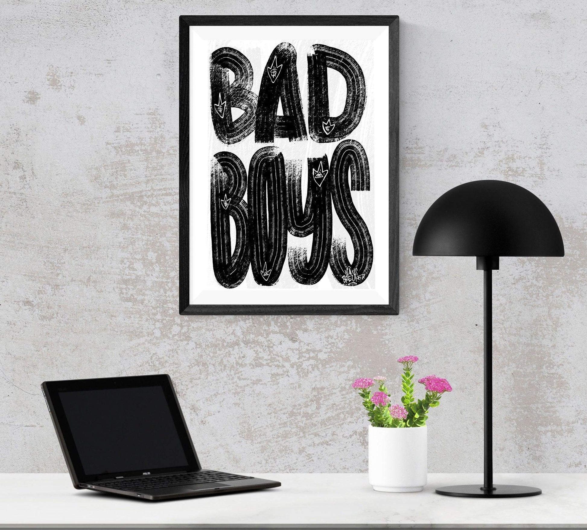 Letters Bad Boys - Hans Breuker