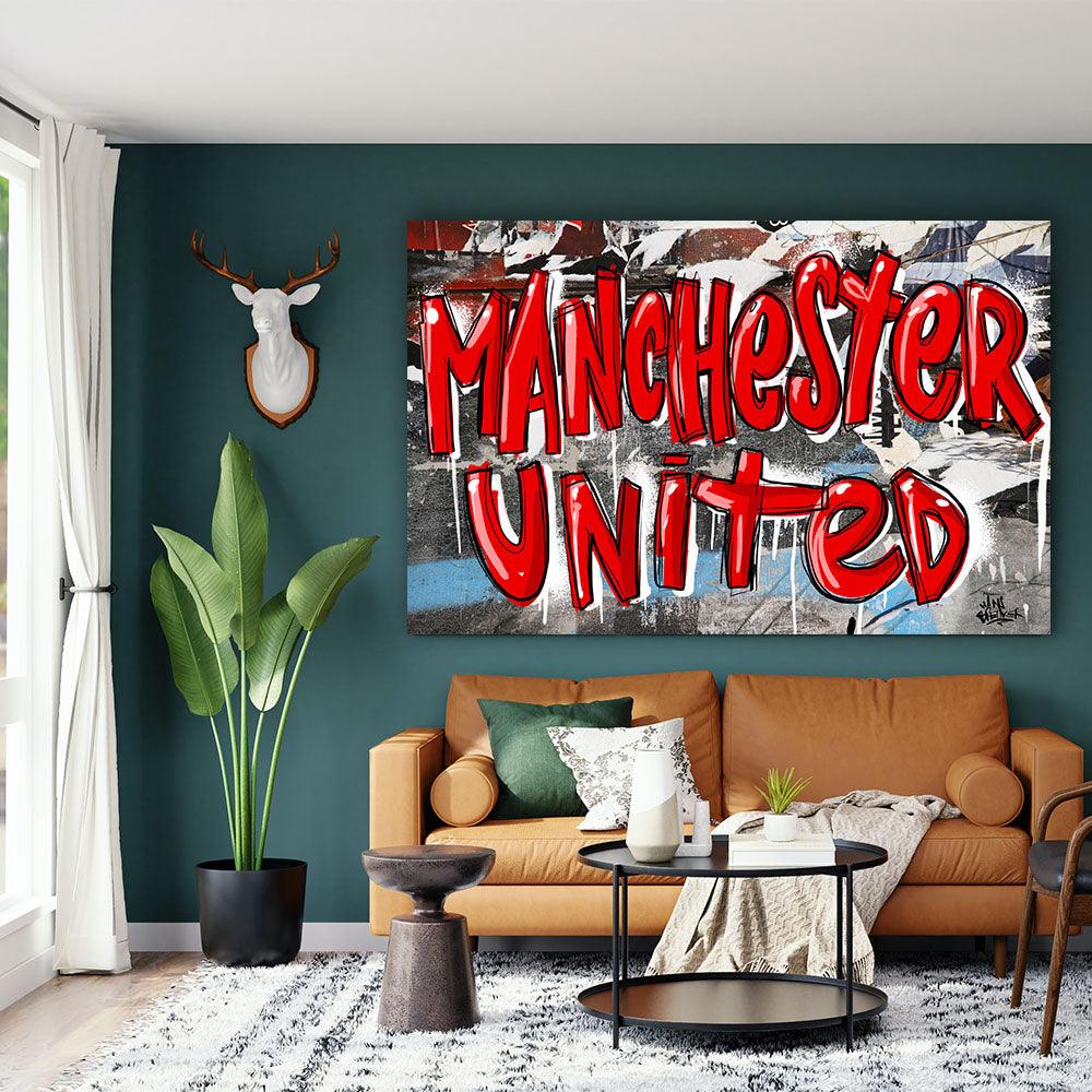 Manchester United graffiti - Hans Breuker