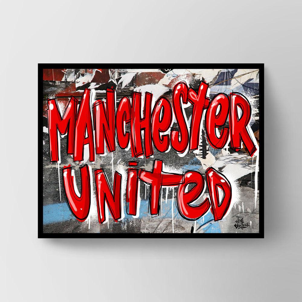 Manchester United graffiti - Hans Breuker