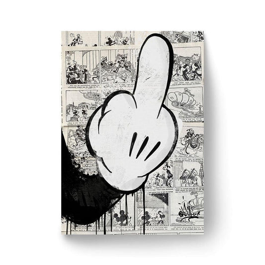 Mickey Mouse streetart mash up – Hans Breuker