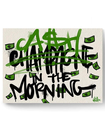 Not champagne but cash in the morning - Hans Breuker