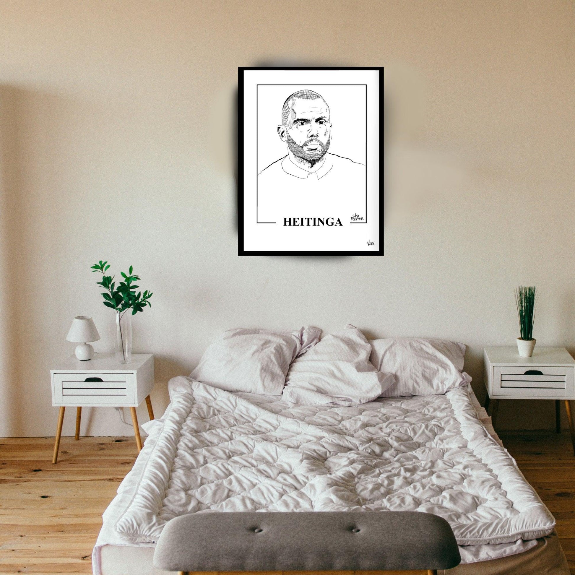 Johnny Heitinga gelimiteerd portret - Hans Breuker