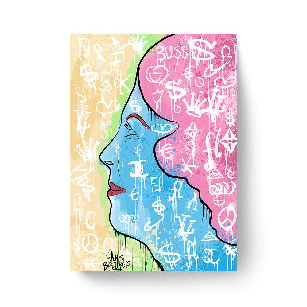 Stamp. Nederlandse postzegel streetart - Hans Breuker