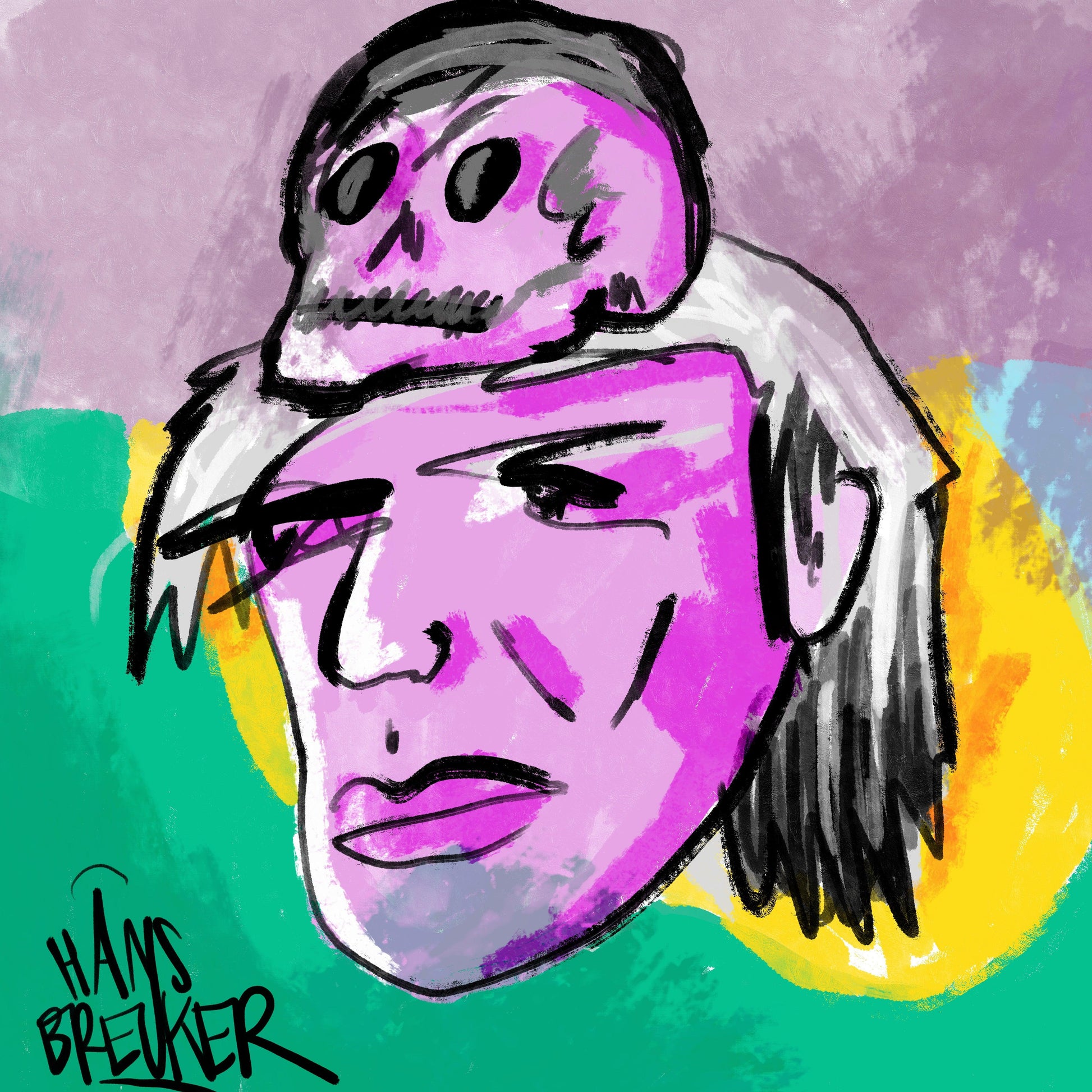 Warhol Skull - Hans Breuker