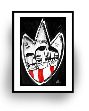 Feyenoord poster cadeau - Hans Breuker
