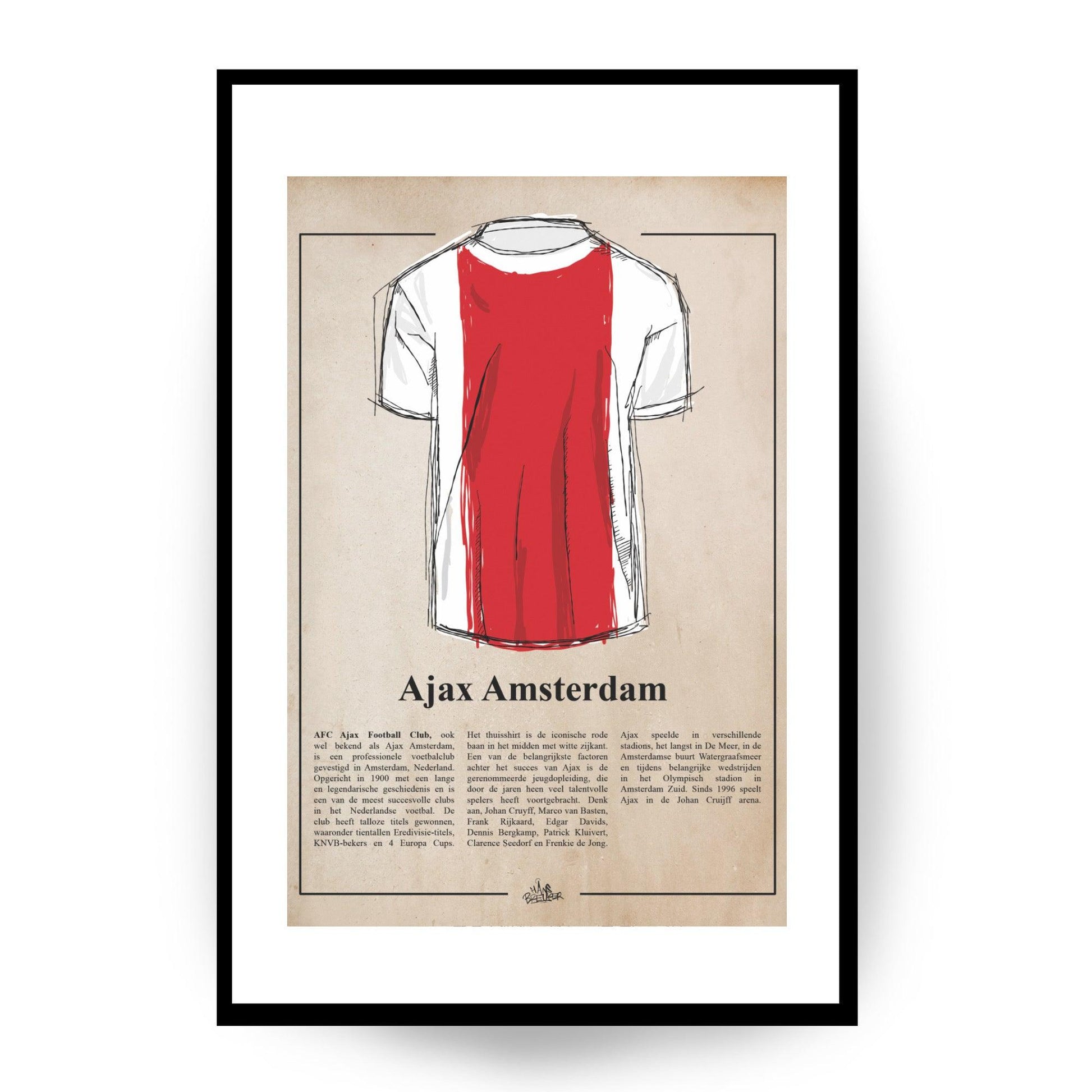 Het Amsterdam Ajax shirt - Hans Breuker