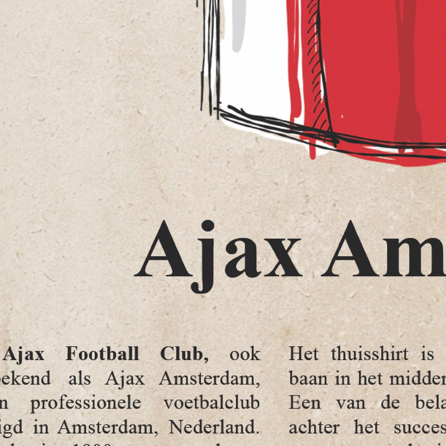 Het Amsterdam Ajax shirt - Hans Breuker