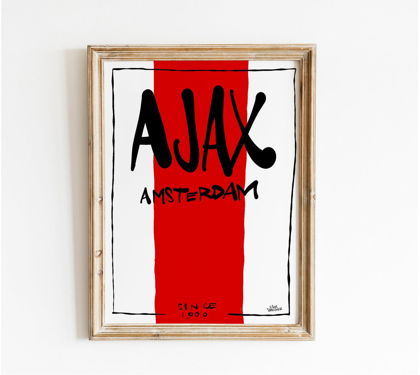 Sierlijke Ajax poster cadeau - Hans Breuker