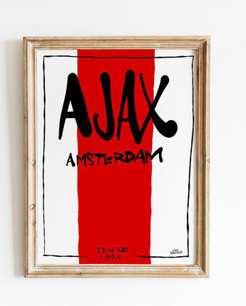 Sierlijke Ajax poster cadeau - Hans Breuker