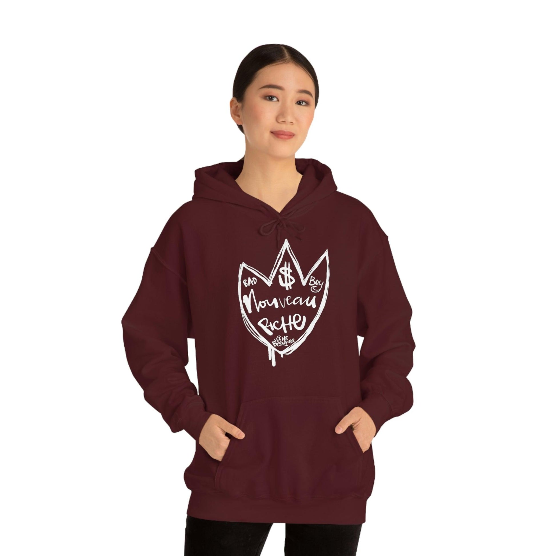 Noveau Riche: Le Bad Boy club hoodie by Hans Breuker - Hans Breuker
