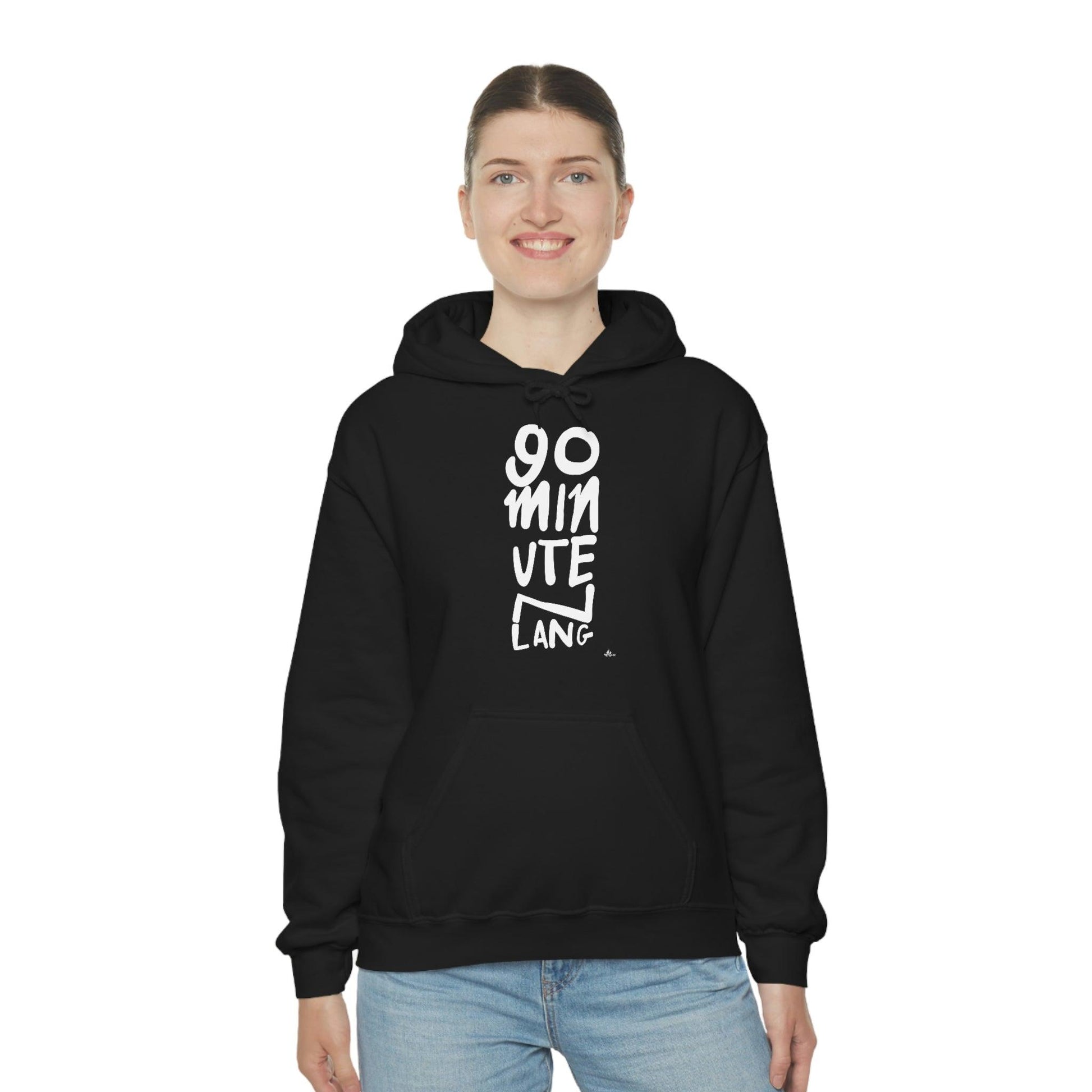 90 minuten lang voor onze club uit Amsterdam. Ajax fan hoodie witte letters. - Hans Breuker