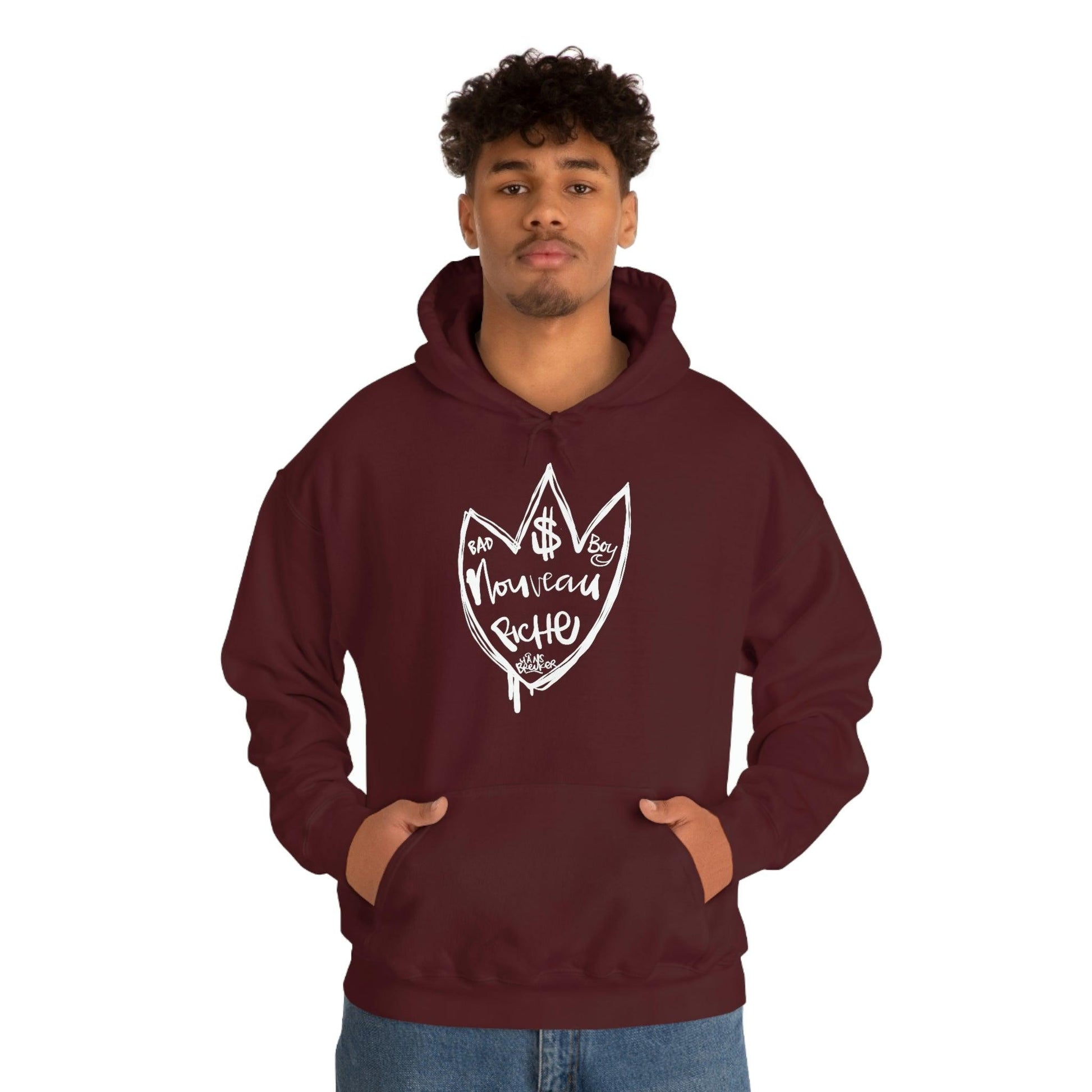 Noveau Riche: Le Bad Boy club hoodie by Hans Breuker - Hans Breuker