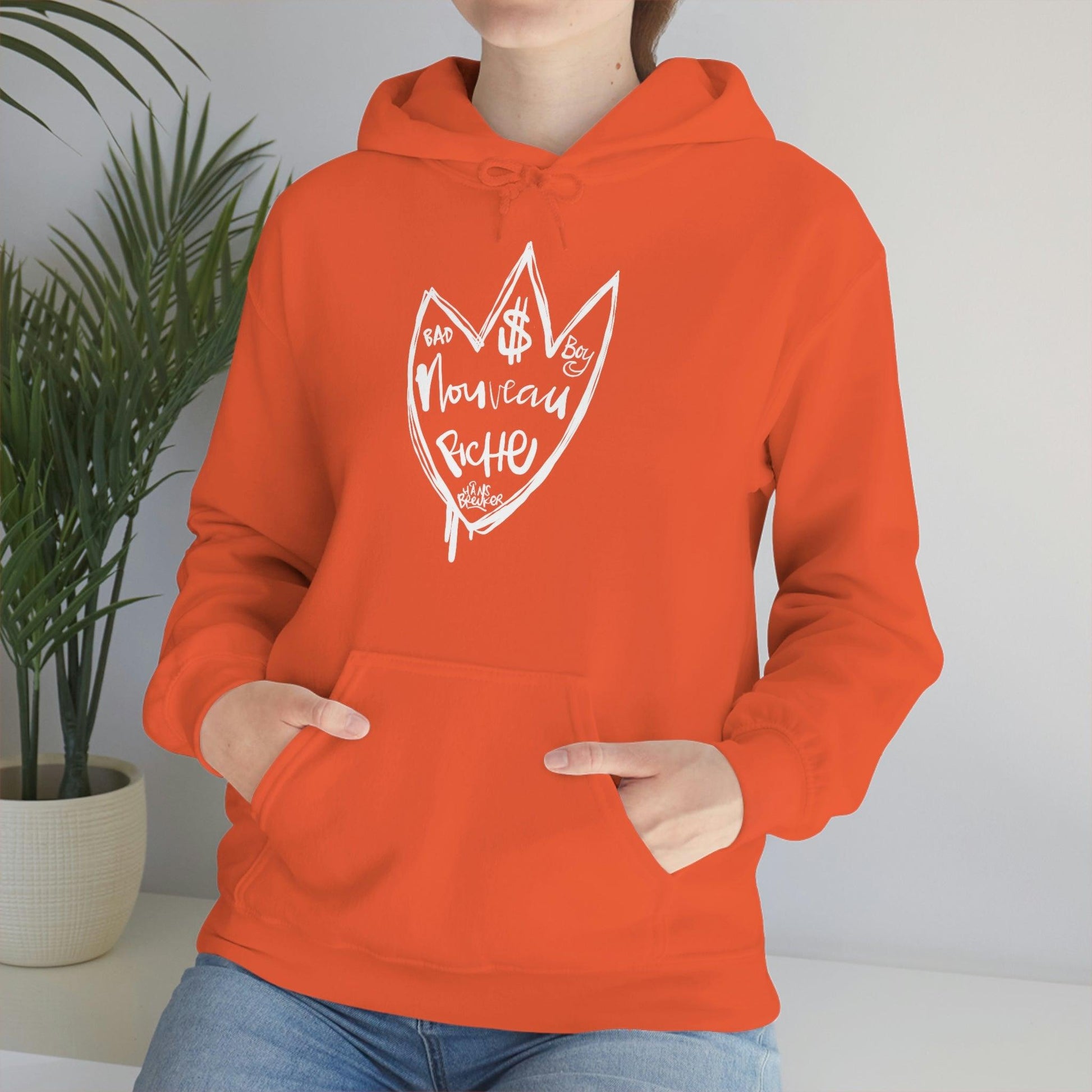 Noveau Riche: Le Bad Boy club hoodie by Hans Breuker - Hans Breuker