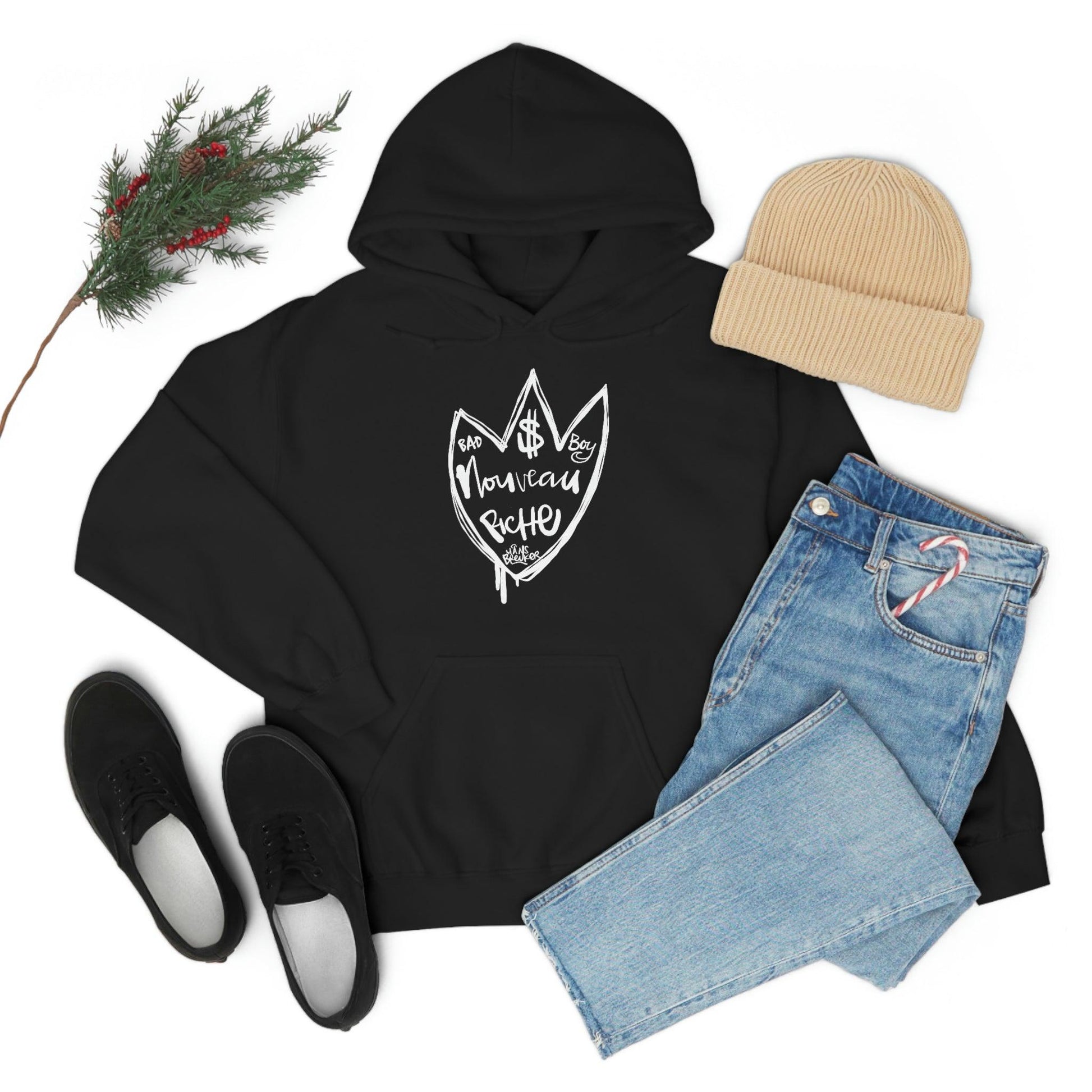 Noveau Riche: Le Bad Boy club hoodie by Hans Breuker - Hans Breuker