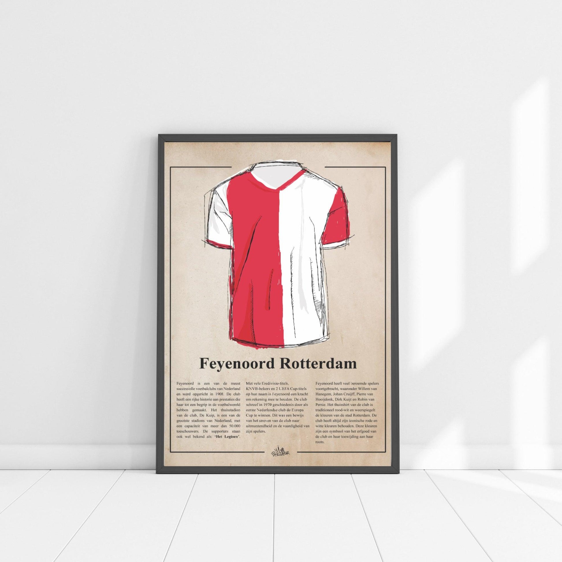Feyenoord shirt poster - Hans Breuker