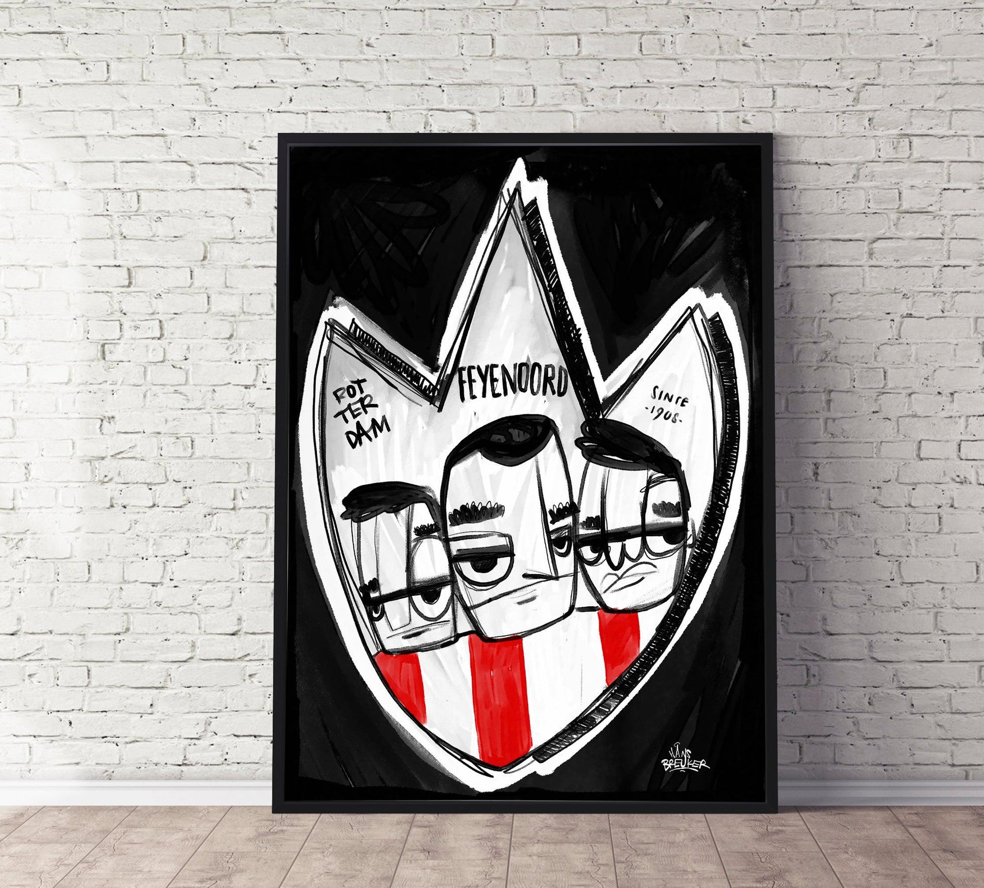 Feyenoord poster cadeau - Hans Breuker
