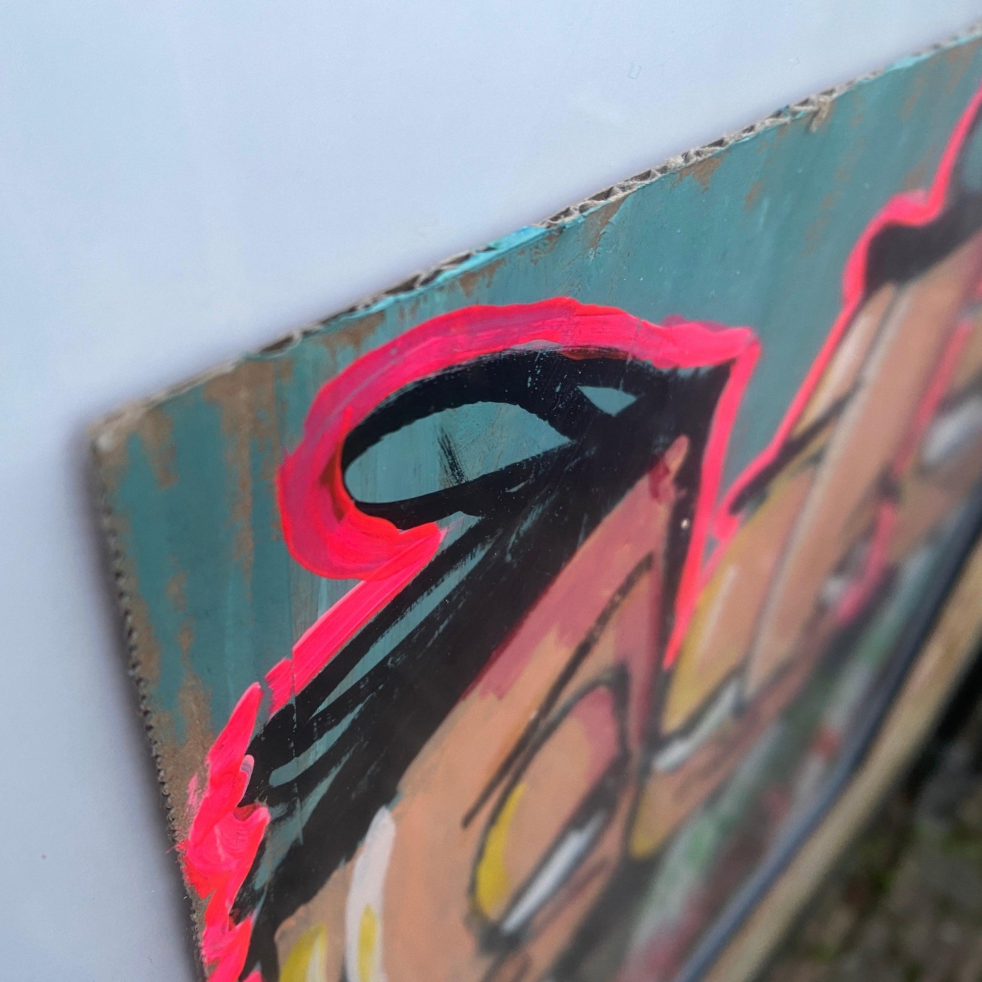 Cash crew geschilderd 50 x 70 cm. - Hans Breuker